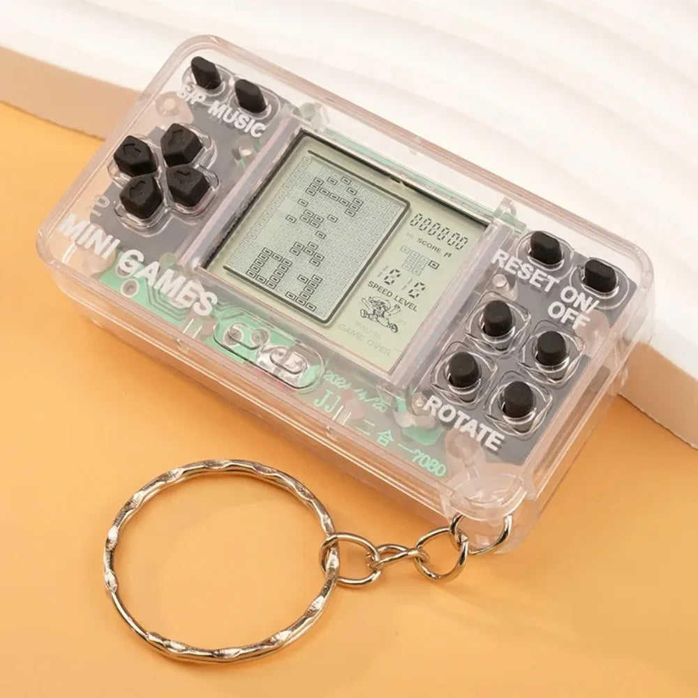 Mini Retro Handheld Game Console Keychain