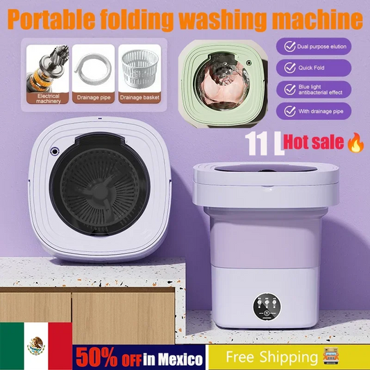 Ultrasonic Portable Folding Washing Machine