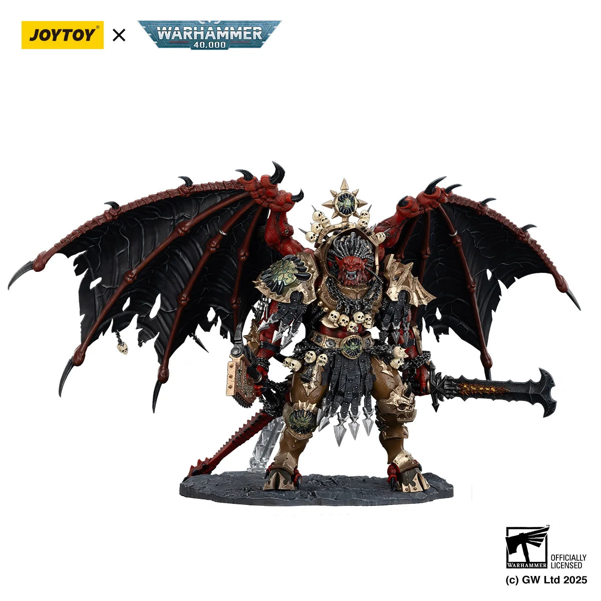JOYTOY Warhammer 40k 1/18 Action Figures 38cm World Eaters Angron, Daemon Primarch of Khorne