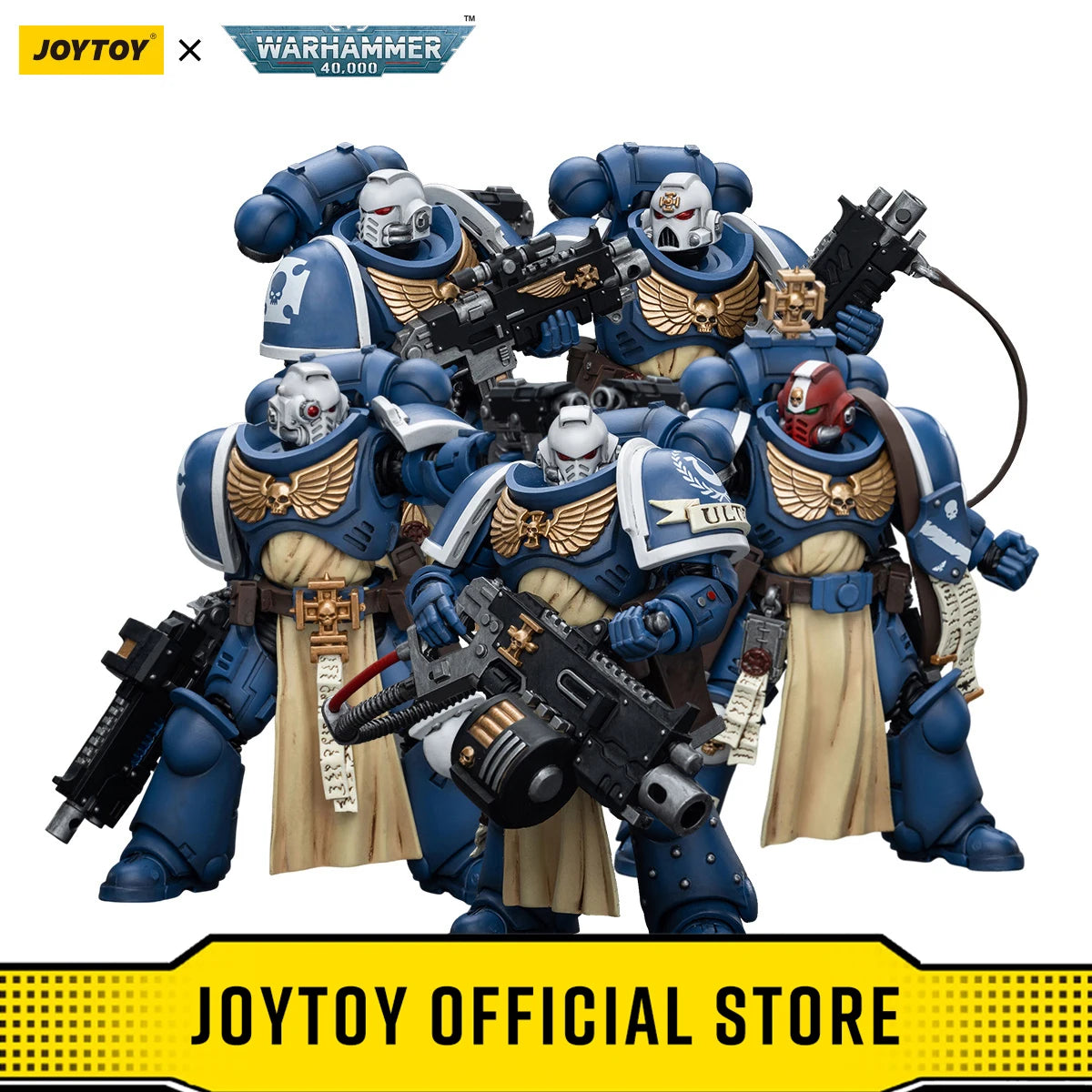 JOYTOY Warhammer 40k 1/18 Action Figures Anime 12.1cm Ultramarines Sternguard Veteran