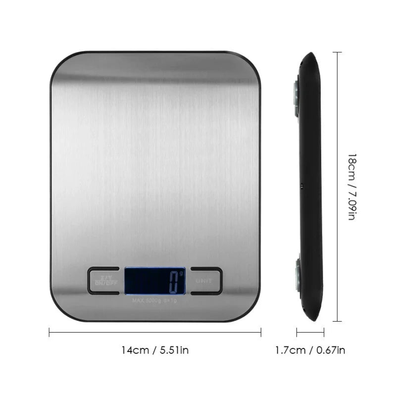 Digital Kitchen Scale 5kg/10kg Stainless Steel