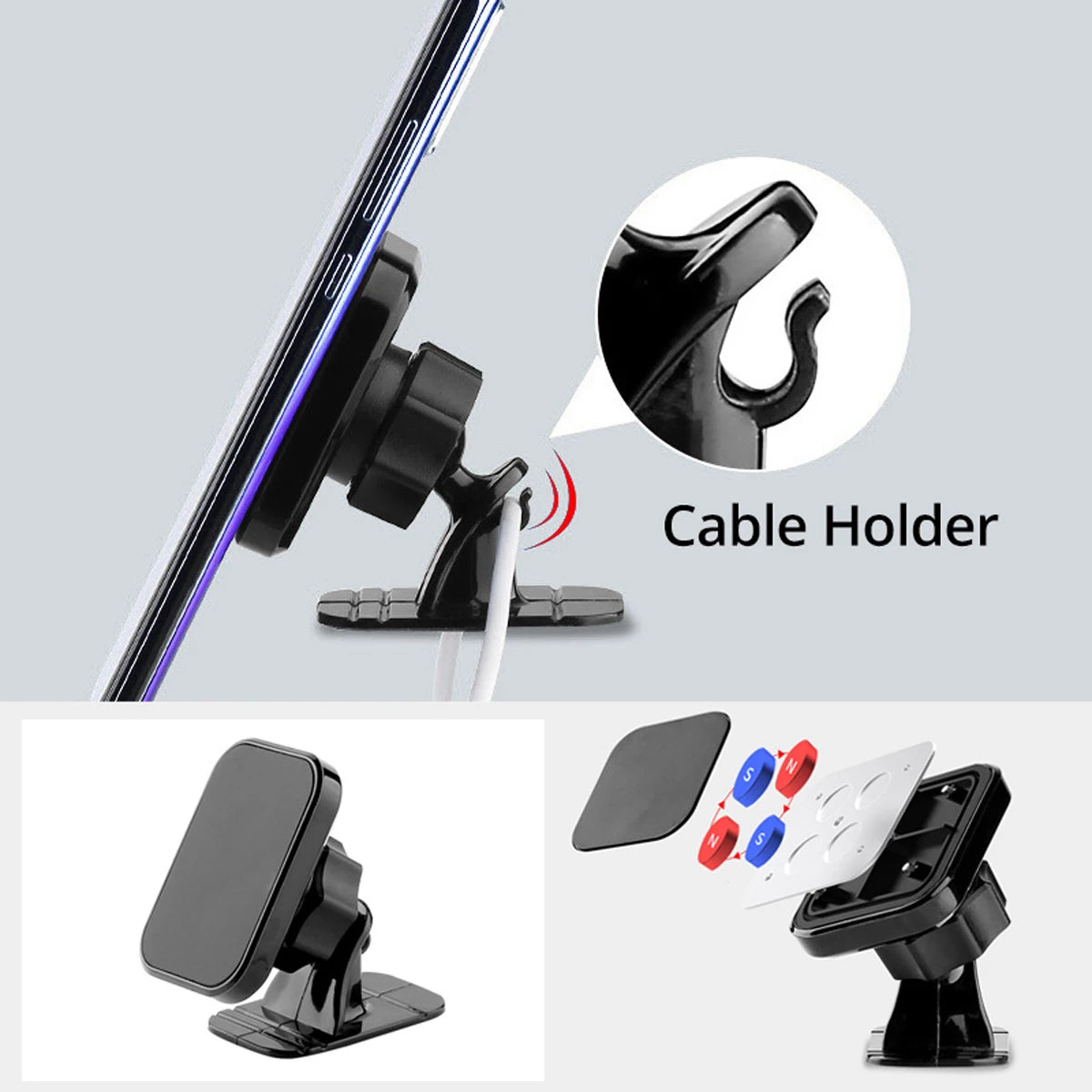 Magnetic Car Phone Holder Stand 360 Degree