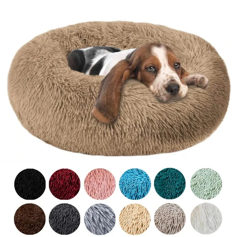 Soft Plush Round Pet Beds