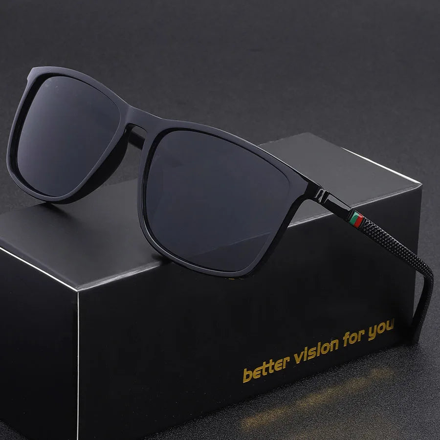Classic Square Sunglasses Comfortable Lightweight