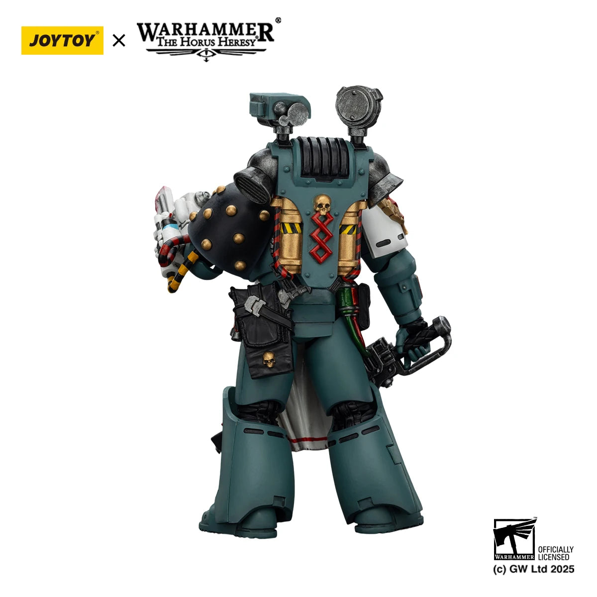 JOYTOY Warhammer The Horus Heresy 1/18 Action Figures Sons of Horus Legion Cataphractii Praetor with Combi-Melta and Power Maul