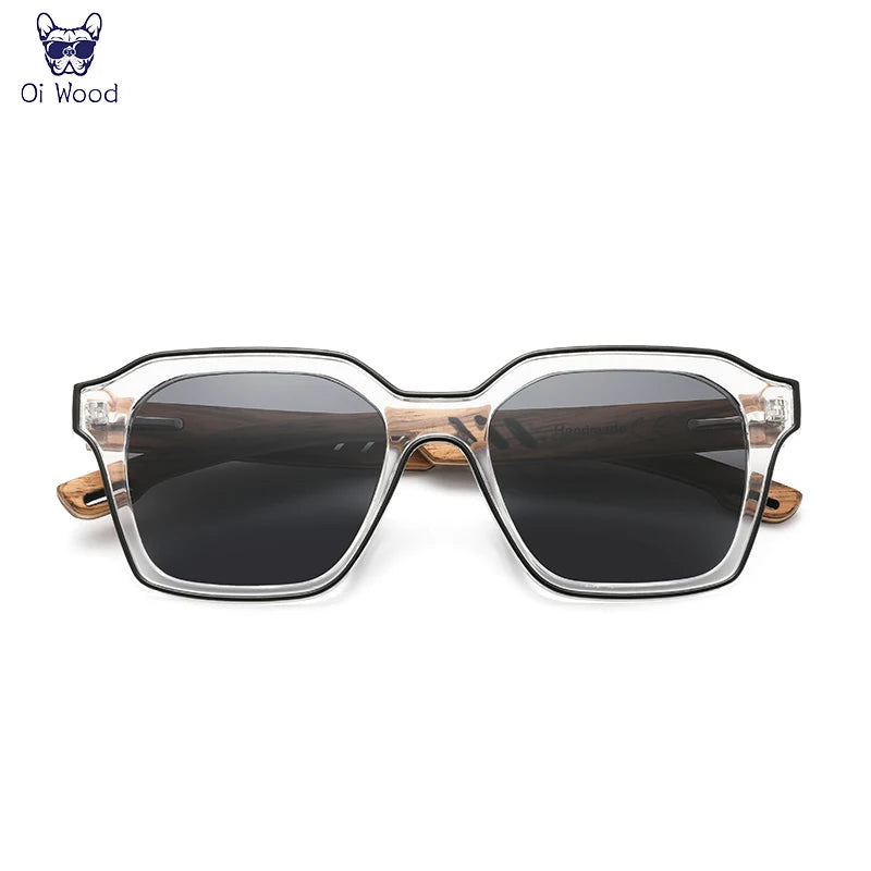 Oi Wood Sunglasses Women Designer Fashion Polarized Sun Glasses Men Luxury Brand Blue Lens Uv400 Wooden Sunglass Oi8061