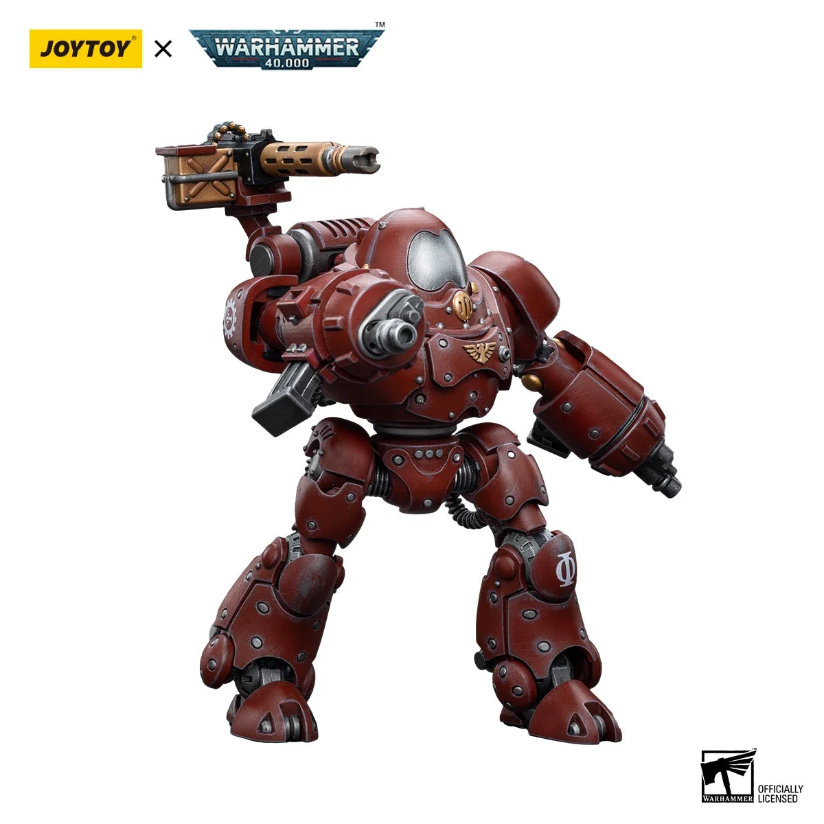 JOYTOY Warhammer 40k 1/18 Action Figures Mecha Anime 24cm Adeptus Mechanicus Kastelan Robot with Heavy Phosphor Blaste Model Toy