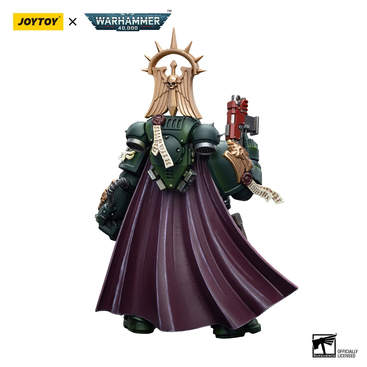 JOYTOY Warhammer 40k 1/18 Action Figures Anime 12cm Dark Angels Master Lazarus Master with Power Fist