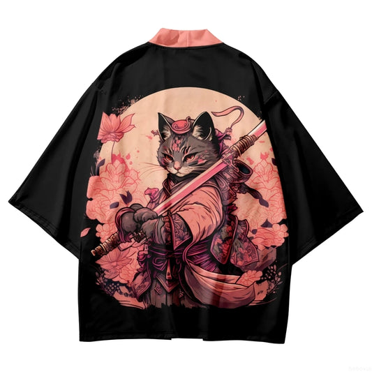 Kimono Japanese Traditional Vintage Samurai - CLOTHING TOP