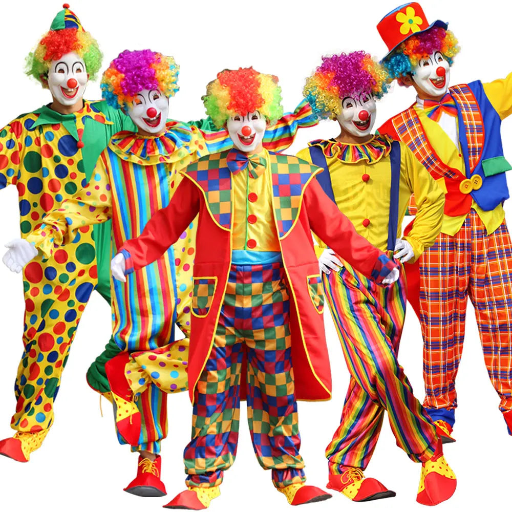 Circus Clown Jumpsuit Carnival Party Cosplay