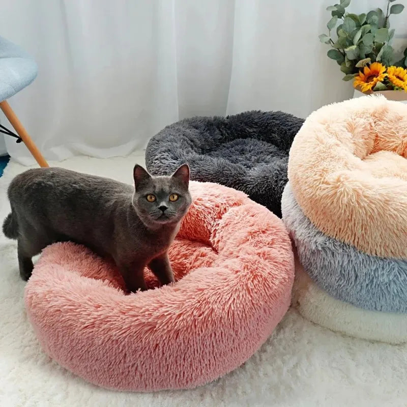 Soft Plush Round Pet Beds