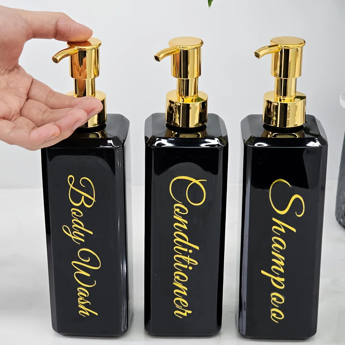 3pcs Refillable Dispenser Bottles with Pump