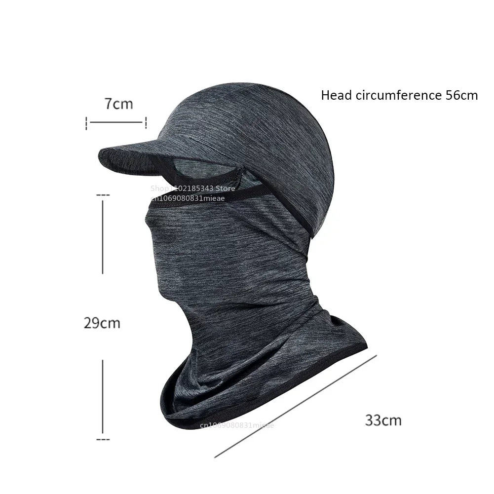 Ice Silk Headgear Sunscreen Face Cover UV Protection