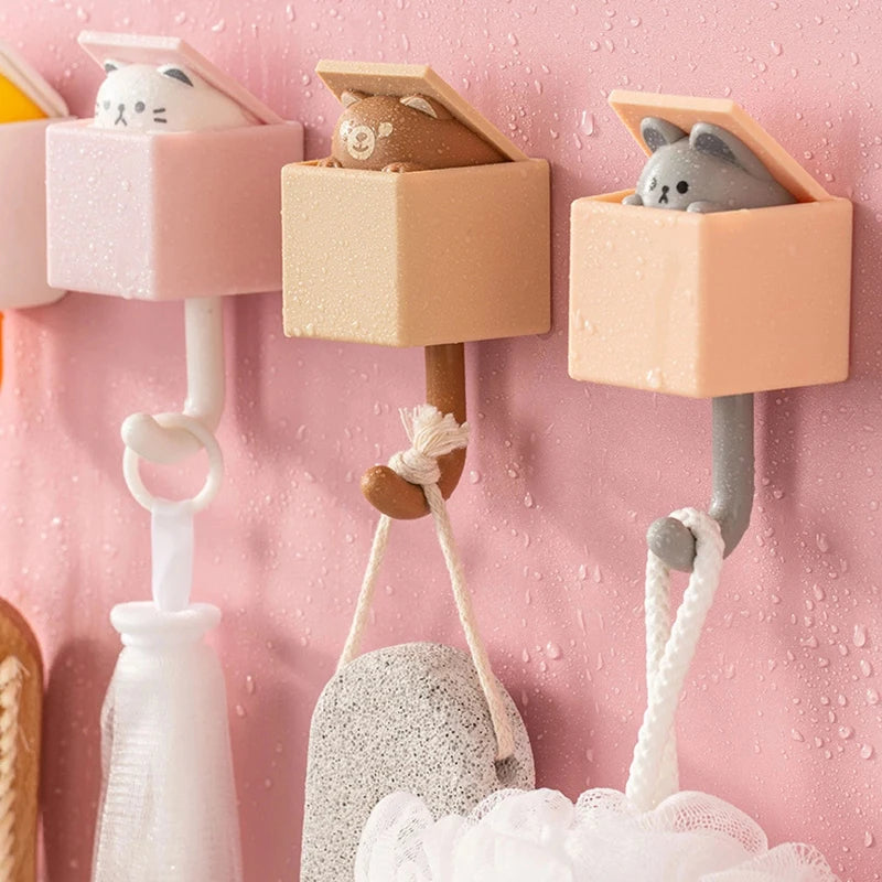 Wall Animal Decorative Hooks Cat Hooks