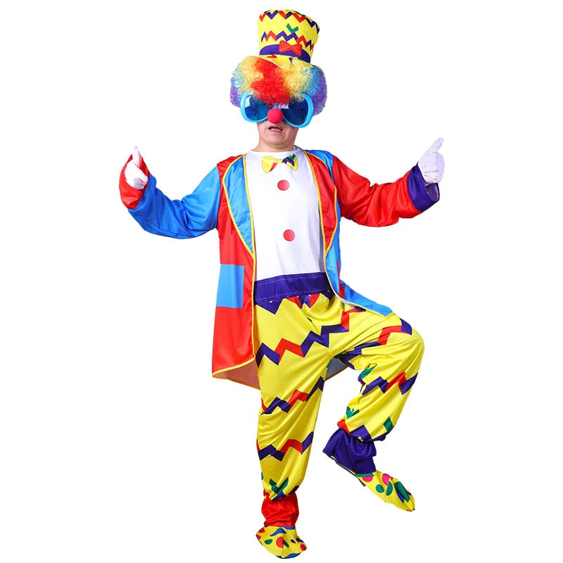 Circus Clown Jumpsuit Carnival Party Cosplay