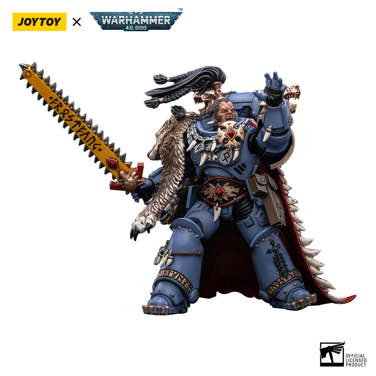 JOYTOY Warhammer 40k 1/18 Action Figures Space Wolves Ragnar Blackmane