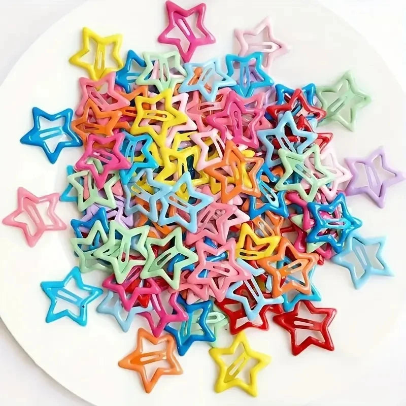20pcs Colorful Star BB Hair Clips