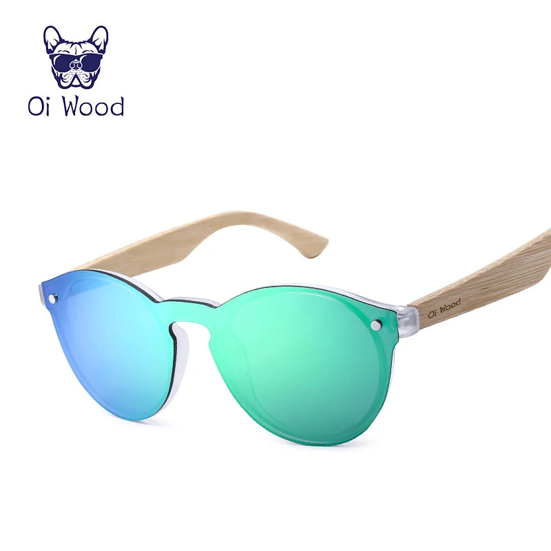 Oi Wood Polarized Bamboo Sunglasses Multi Color Uv Sun Glasses Driving Wind Lenses Trend Ladies Outdoor Personality Sunglasses
