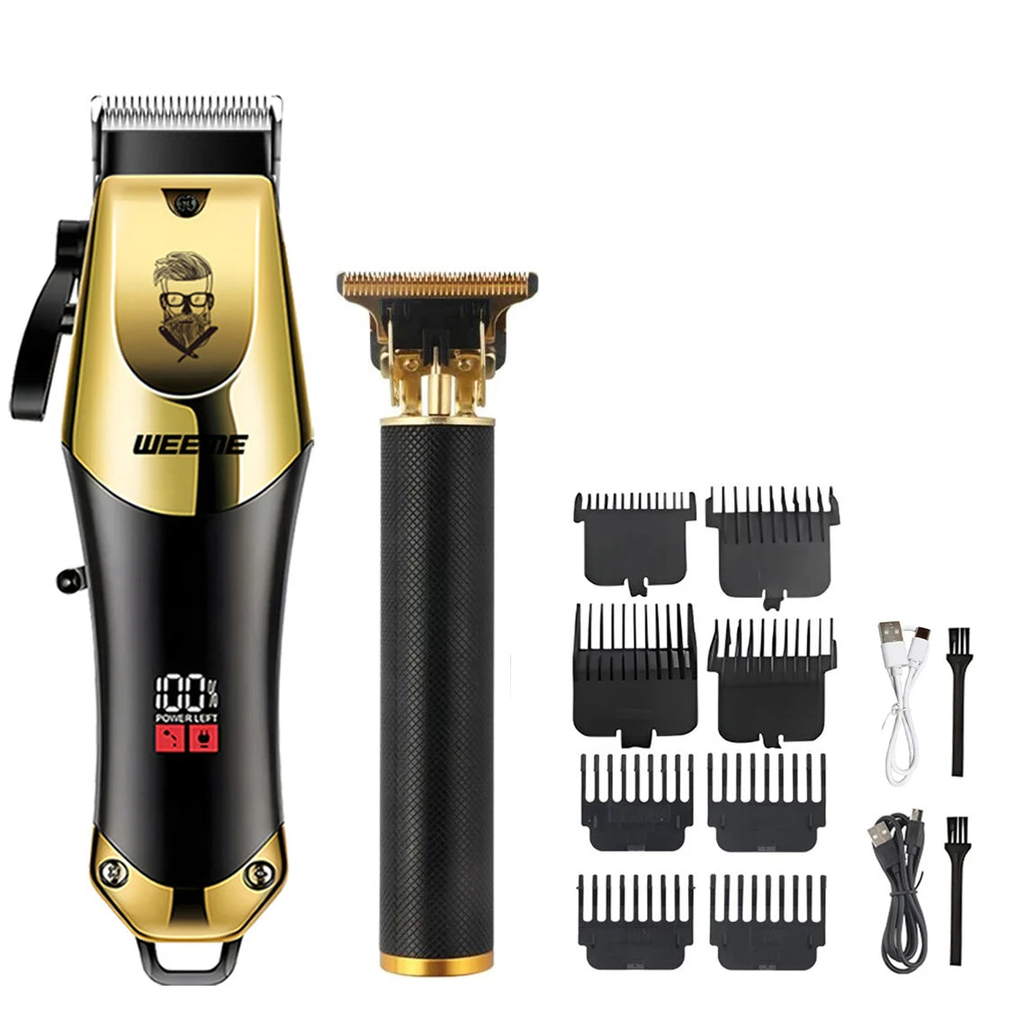 T9 Vintage Men's Electric Hair Clipper Beard Trimmer/Rechargeable