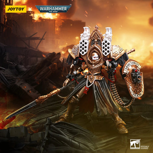 JOYTOY Warhammer 40k 1/18 Action Figures Anime Adepta Sororitas Abbess Sanctorum Morvenn Vahl