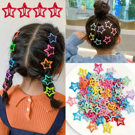 20pcs Colorful Star BB Hair Clips