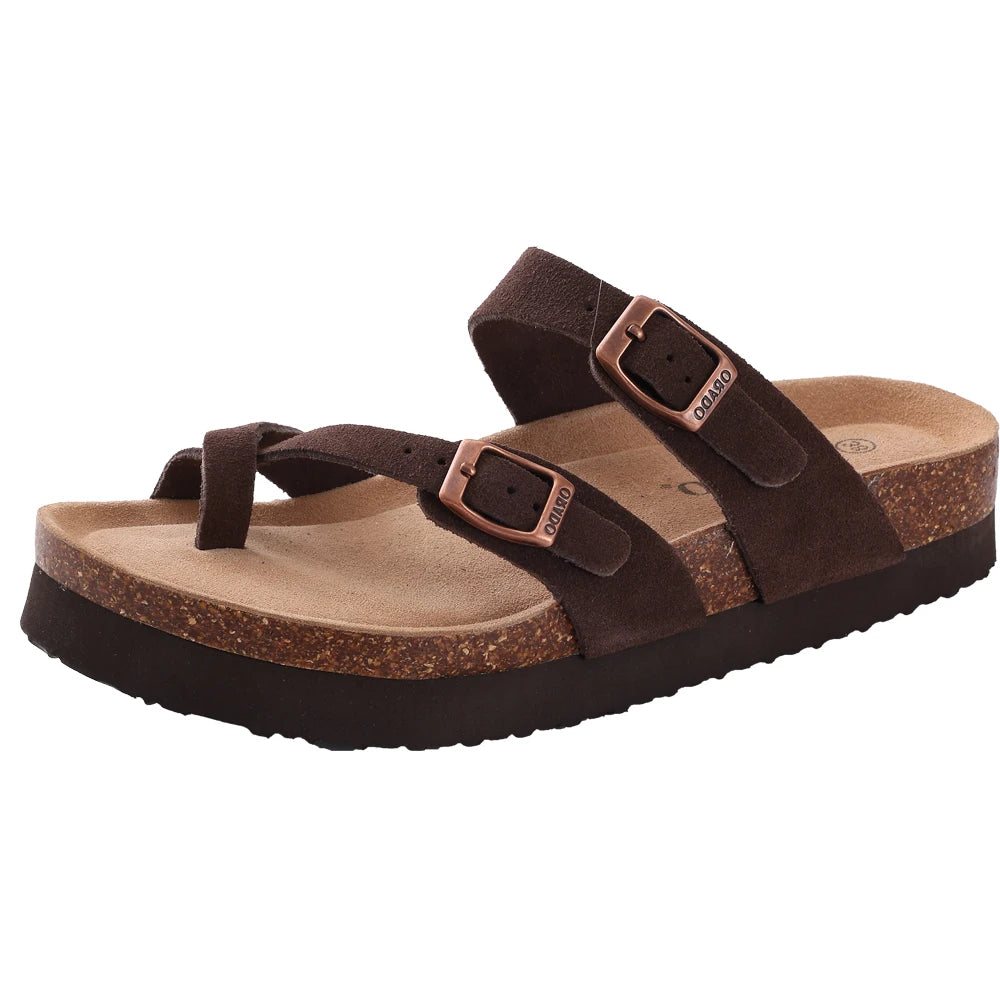 Classic Cork Clogs Suede Sandals With Arch Support