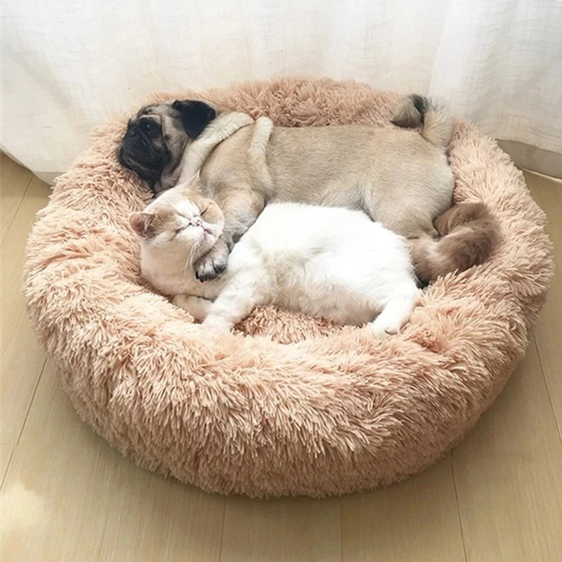 Soft Plush Round Pet Beds