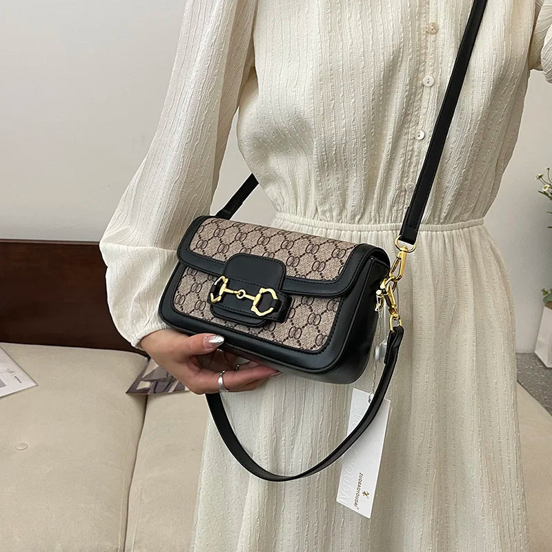 Vintage Horsebit Crossbody Shoulder Bag