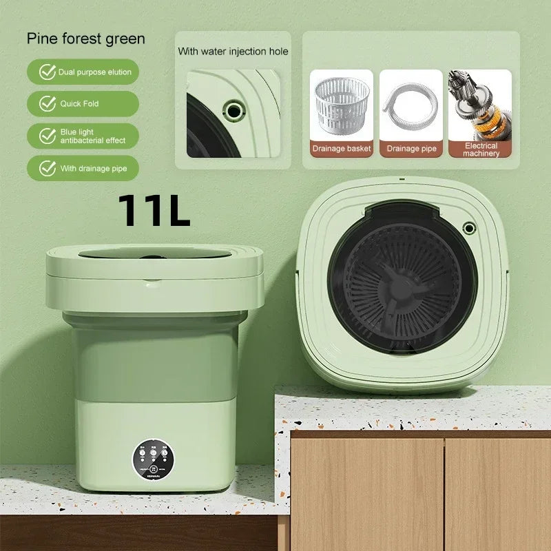 Ultrasonic Portable Folding Washing Machine