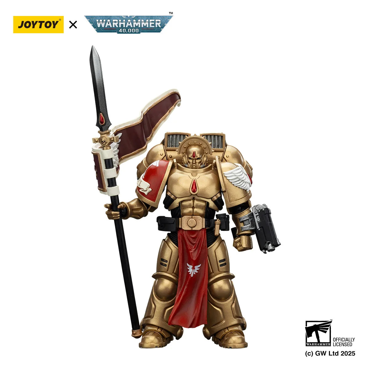 JOYTOY Warhammer 40k 1/18 Action Figures Blood Angels Sanguinary Guard with Inferno Pistol and Encarmine Blade