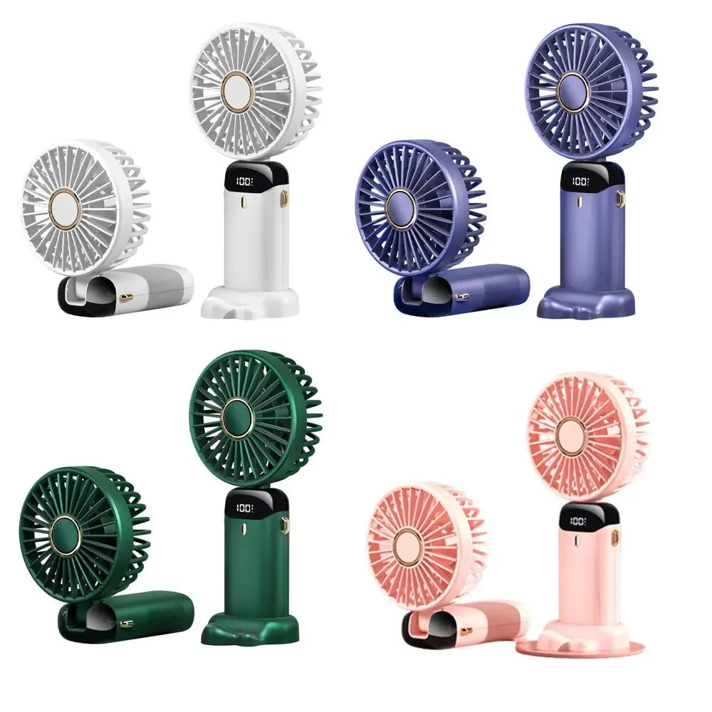 4000mAh Handheld Mini Fan 5 Speed USB