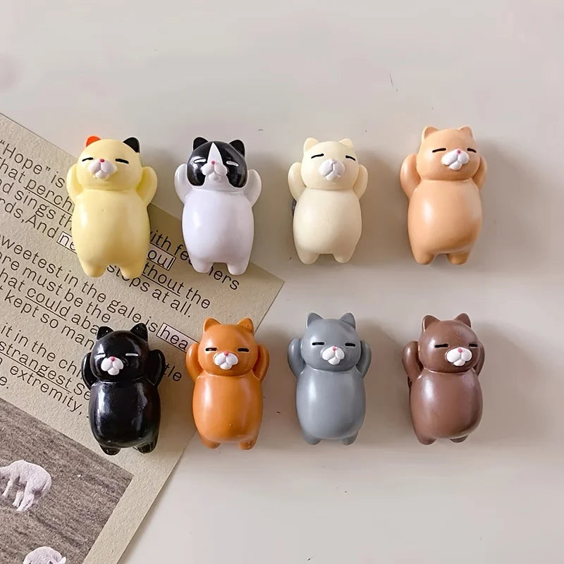 Cat refrigerator magnets 6/8Pcs