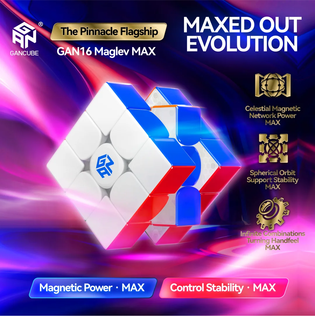 GAN 16 Maglev Max  UV Magnetic Magic Cube