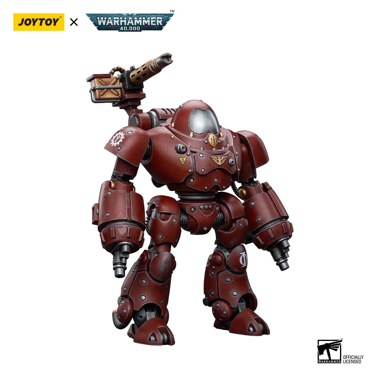 JOYTOY Warhammer 40k 1/18 Action Figures Mecha Anime 24cm Adeptus Mechanicus Kastelan Robot with Heavy Phosphor Blaste Model Toy