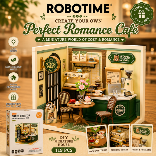 Rolife Perfect Romance Cafe Super Creator Miniature House DW028