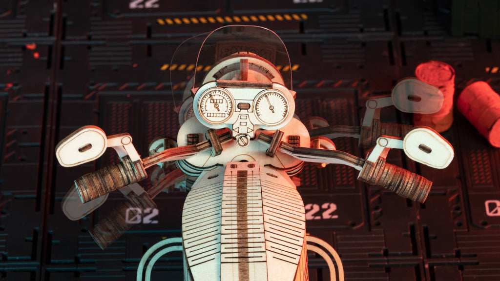 Robotime Rokr Cruiser Motorcycle Lk504 3D Wooden Puzzle Dropship