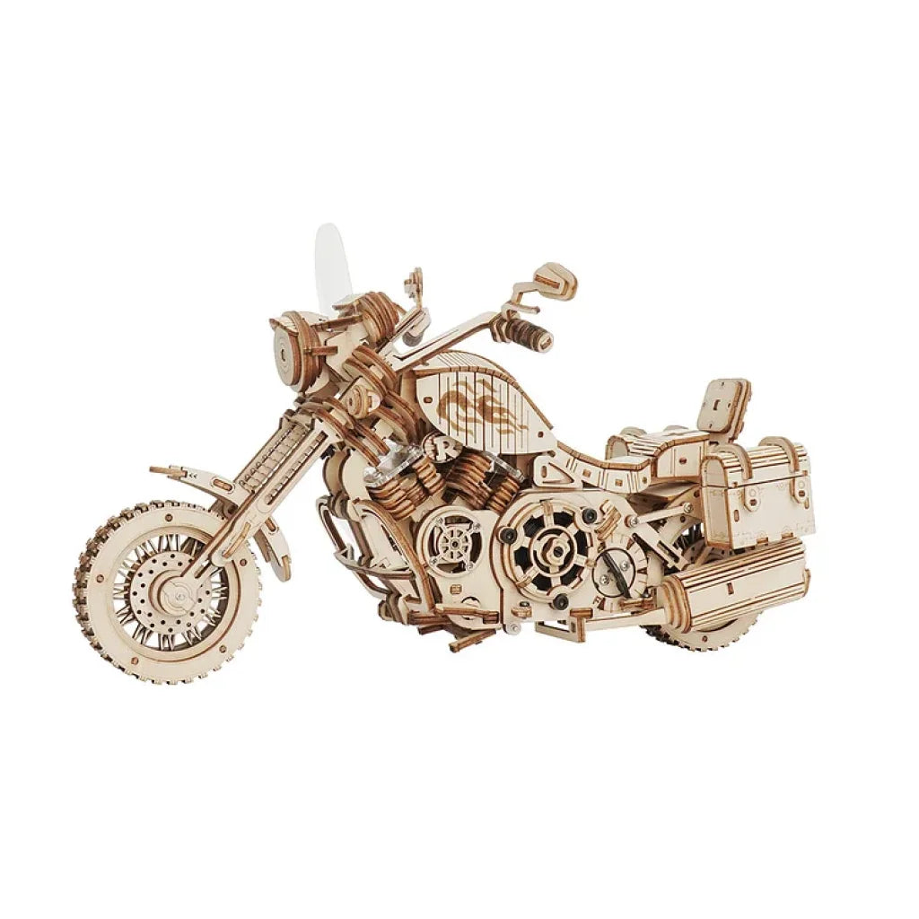 Robotime Rokr Cruiser Motorcycle Lk504 3D Wooden Puzzle Dropship