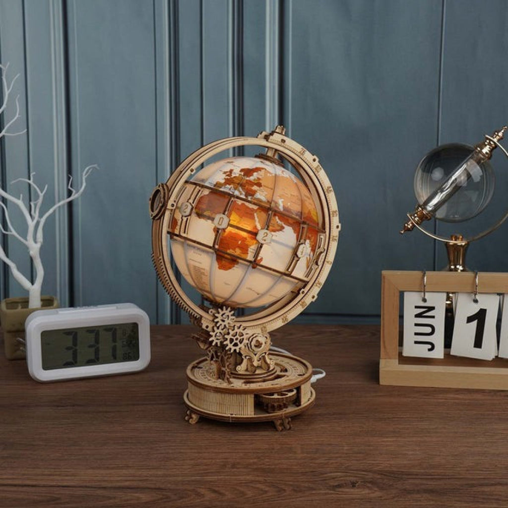 Robotime Rokr Luminous Globe 3D Wooden Puzzle St003 Dropship