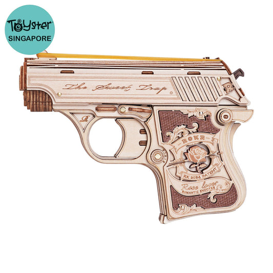 Robotime ROKR Mini Gun Toy Wooden 3D Puzzle LQ502 Dropship