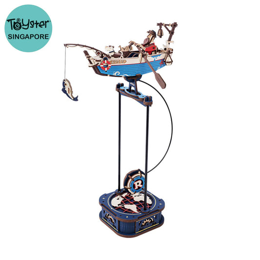 Robotime ROKR Ocean Fisher DIY Pendulum Toy 3D Puzzle MCD02 Dropship