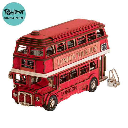 Robotime ROKR Rolife London Tour Bus 3D Wooden Puzzle TGM02 Dropship