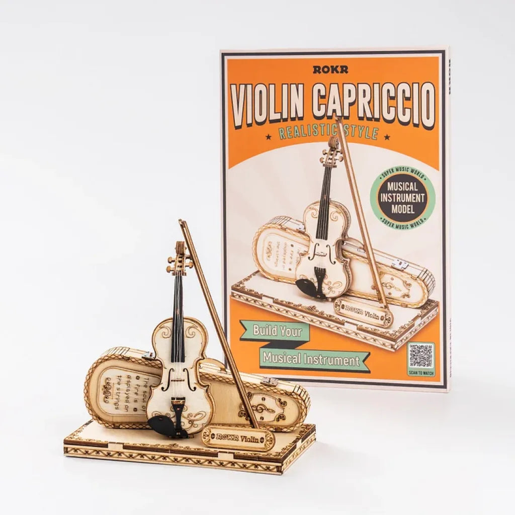 Robotime Rokr Violin Capriccio Model 3D Wooden Puzzle Tg604K Dropship