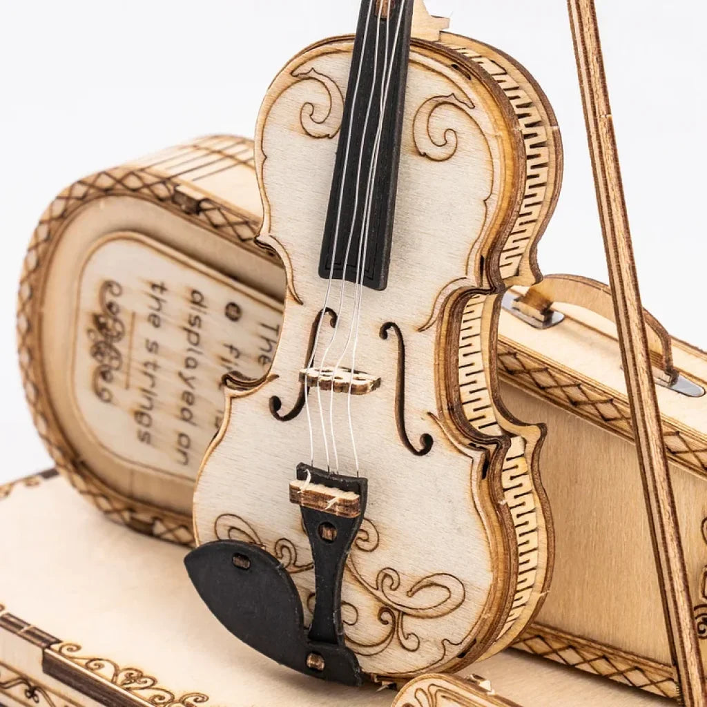 Robotime Rokr Violin Capriccio Model 3D Wooden Puzzle Tg604K Dropship
