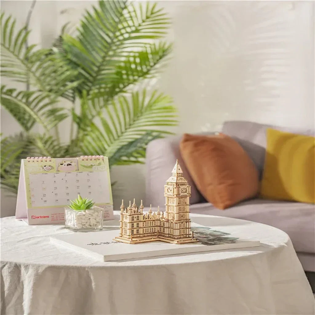 Robotime Rolife Big Ben With Lights Tg507 Architecture 3D Wooden Puzzle Dropship