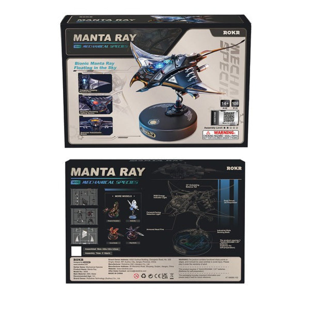ROKR Manta Ray Mechanical 3D Puzzle Kit MI06 - Robotime